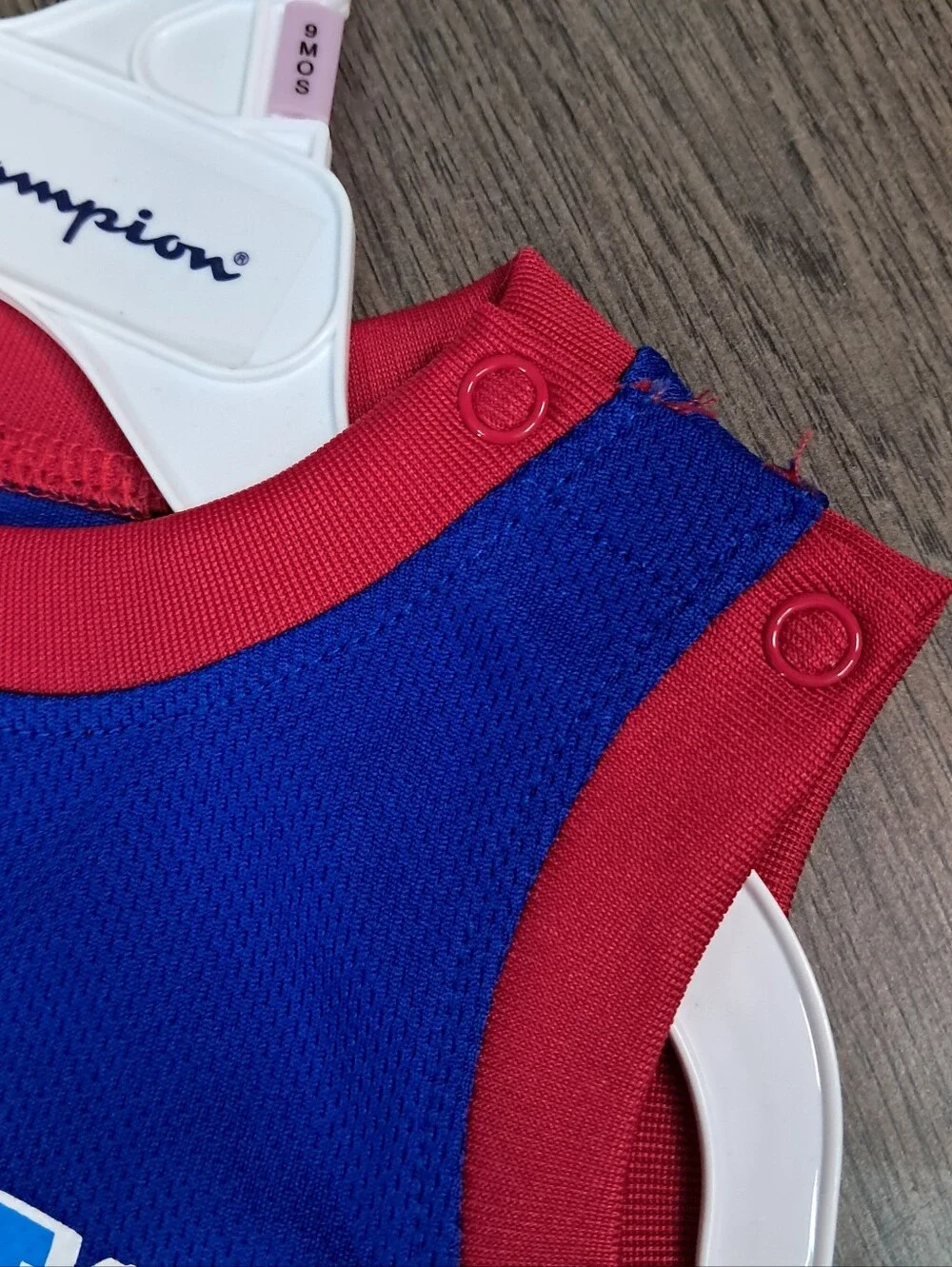 Champion Blue Jersey Infant Boys Romper Size 9 Months New With Tags
